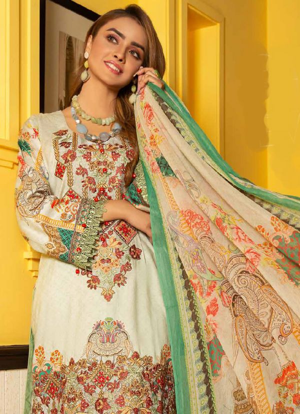 Pakistani lawn deals embroidered suits