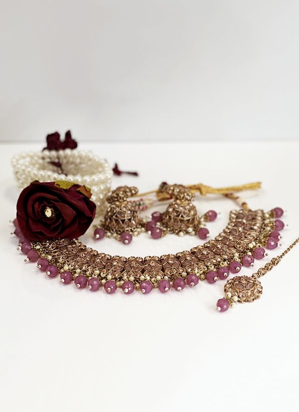 Latelita Necklace - purple/gold-coloured - Zalando.co.uk