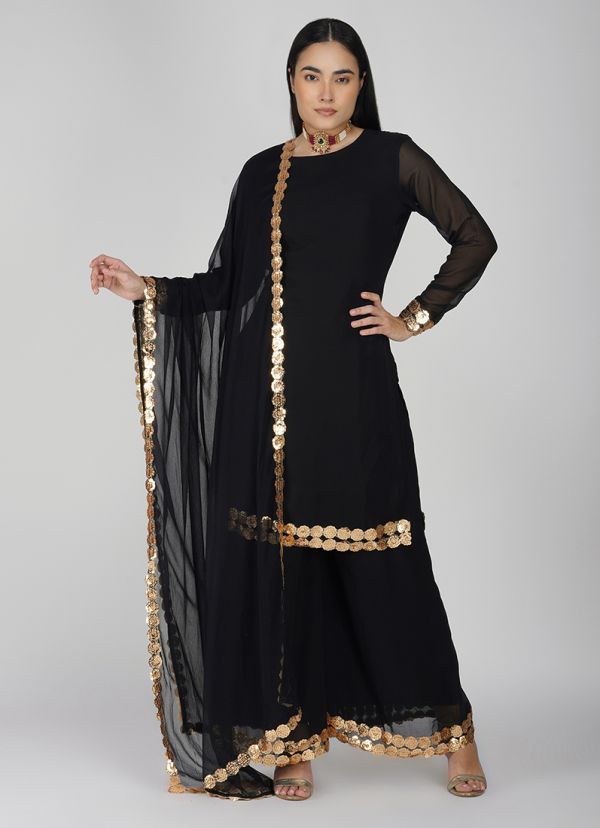 Black garara suit best sale