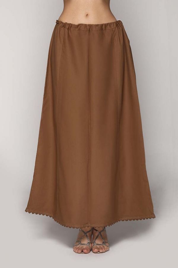 Buy Classic Mouse Brown Cotton Petticoat in UK - Style ID: PT