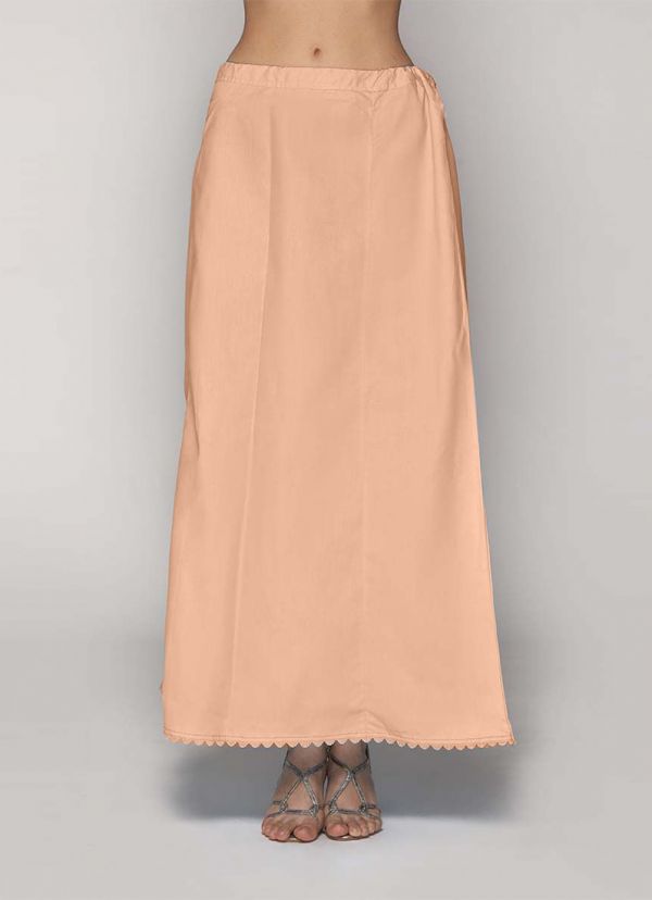 Buy Classic Nude Cotton Petticoat in UK - Style ID: PT-2002N - Diya