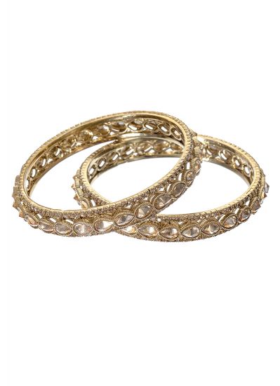 Gold Stones Kada Set