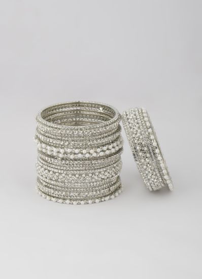 Exquisite Diamante Bangle Set