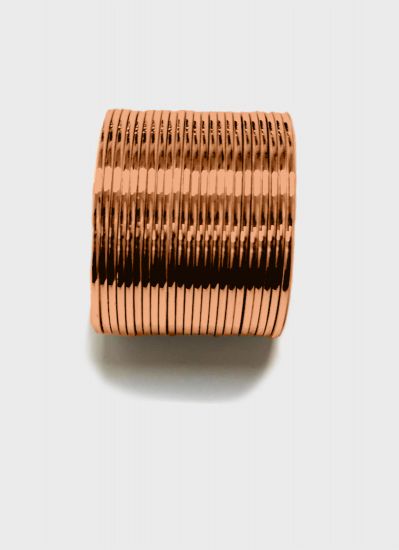 Copper Plain Colour Bangle Set
