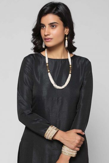 Pearl Multi-layered Necklace & Earrings Set