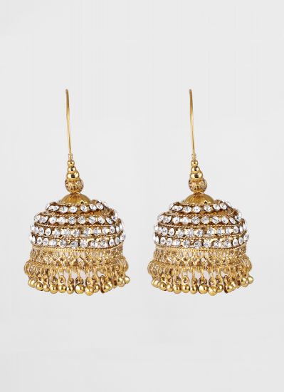 Gold Bali with Jhumki Earrings