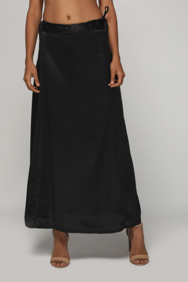 Classic Black Satin Petticoat