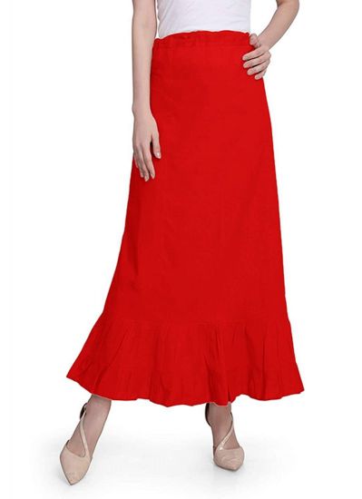 Cherry Red Saree Petticoats