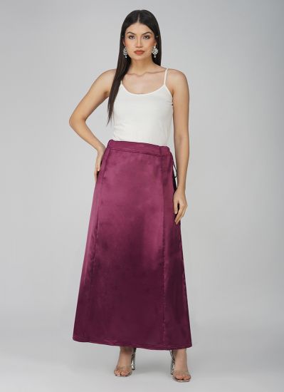 Buy Classic Purple Satin Petticoat