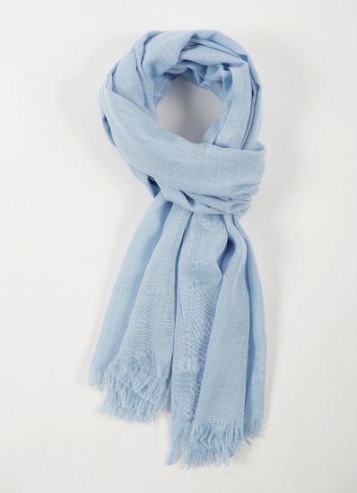 Light Blue Cotton Soft Scraf