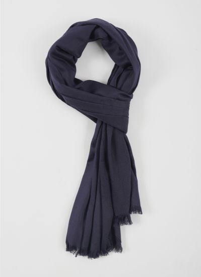 Midnight Blue Cotton Poly Soft Scraf