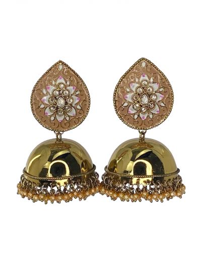 Mouse Brown Crafted Jhumkis