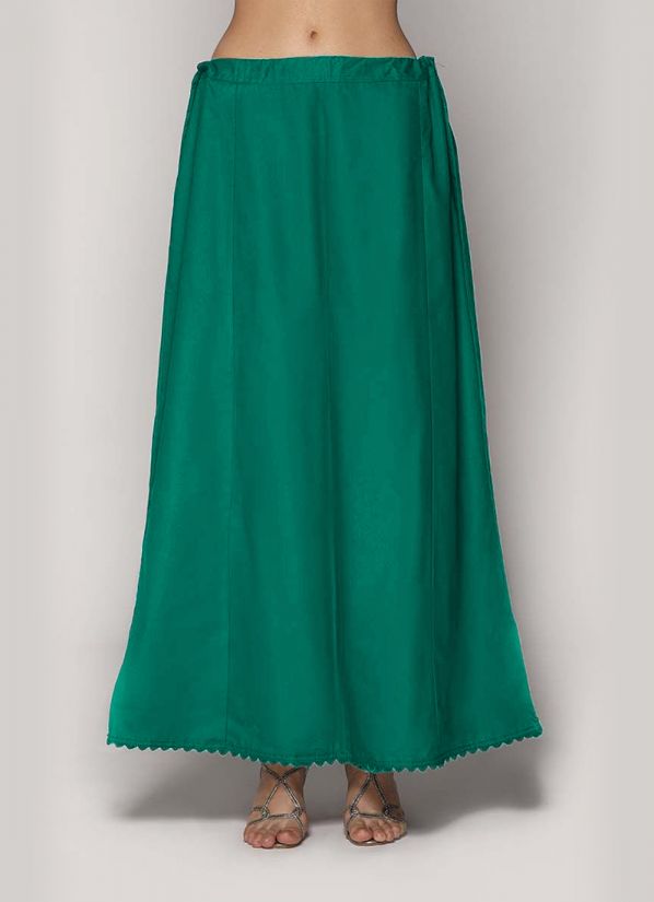 Buy Green Cotton Petticoat