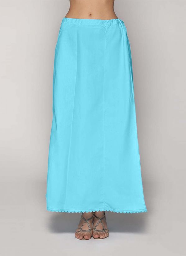 Buy light blue cotton petticoaat