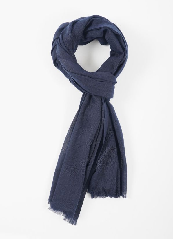 Navy Blue Cotton Soft Scraf