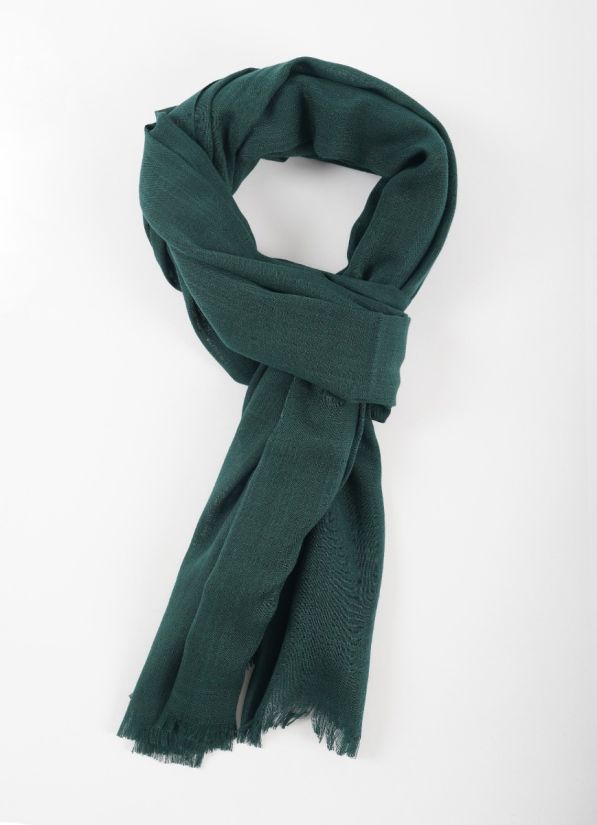 Dark Green Cotton Soft Scraf