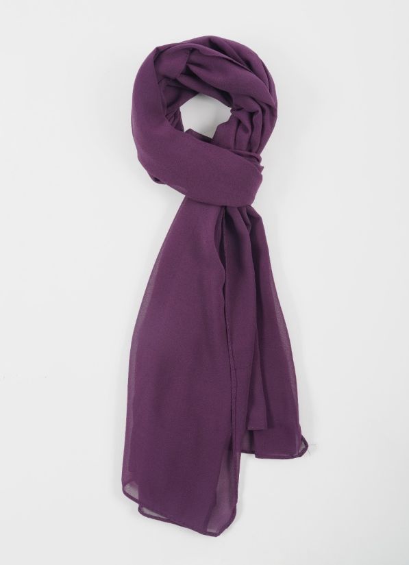 Plum Georgette Soft Scraf