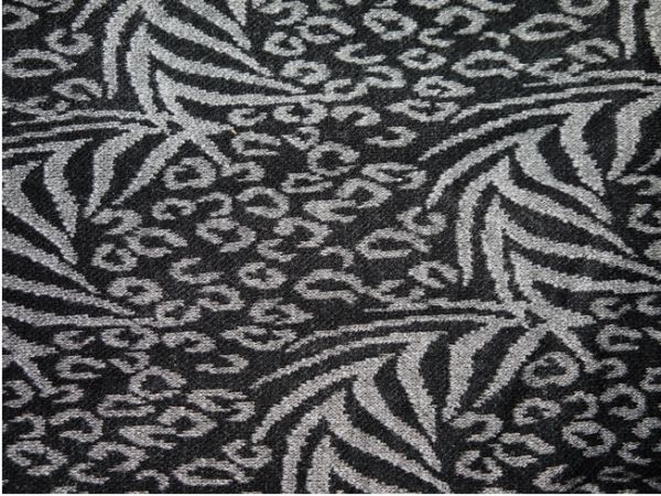 Black Abstract Woven Shawl