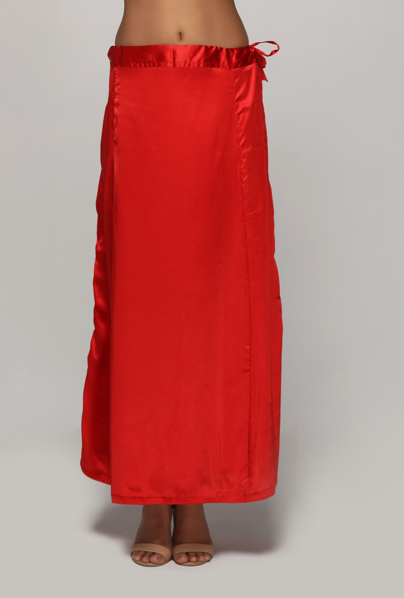 Classic Red Satin Petticoat